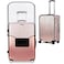 JZRSuitcase 24inch Luggage Cover Protector Clear PVC Waterproof Suitcase Covers Travel Luggage sleeves protective Tsa Approved