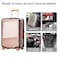 JZRTravel 30 inch Suitcase Cover for Luggage Protector Clear PVC Waterproof Baggage Protective Cover for Tsa Approved Travel Sleeve Case