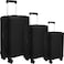 Kajaia 3 Pcs Luggage Cover Suitcase Protector Travel Suitcase Cover Anti Scratch Luggage Protector Washable Fits 1828 Inch Luggage Black