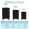 Kajaia 3 Pcs Luggage Cover Suitcase Protector Travel Suitcase Cover Anti Scratch Luggage Protector Washable Fits 1828 Inch Luggage Black