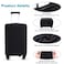 Kajaia 3 Pcs Luggage Cover Suitcase Protector Travel Suitcase Cover Anti Scratch Luggage Protector Washable Fits 1828 Inch Luggage Black