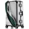 Linpr Transparent PVC Suitcase Cover No Disassembly Required Clear Luggage Cover Waterproof Travel Wrap Luggage Protectors 22 Green