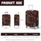 MAYJOYDIY Stamp Travel Luggage Cover Postmarks Pattern Elastic Baggage Covers Airplane DustProof Suitcase Sleeve AntiScratch Washable Suitcase Protector S Fit 1820inch45cm50cm Luggage