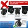 NCANBUS 16Pack Luggage Wheel Covers Luggage Wheel Protector Covers for 224 inches Wheels SuitcasesAntiScratch Noise Reduction Design Silicone MaterialDurable Travel Case Accessories