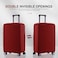 RainVillage Travel Luggage Cover ScratchResistant Fit 1931 Inch Claret 2XL 3031 inch