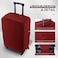RainVillage Travel Luggage Cover ScratchResistant Fit 1931 Inch Claret 2XL 3031 inch