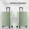 RainVillage Travel Luggage Cover ScratchResistant Fit 1931 Inch Cyan M2425 inch