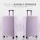 RainVillage Travel Luggage Cover ScratchResistant Fit 1931 Inch Lavender Purple 2XL 3031 inch