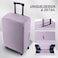 RainVillage Travel Luggage Cover ScratchResistant Fit 1931 Inch Lavender Purple 2XL 3031 inch