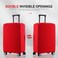 RainVillage Travel Luggage Cover ScratchResistant Fit 1931 Inch Red S1921 inch