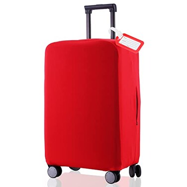 RainVillage Travel Luggage Cover ScratchResistant Fit 1931 Inch Red S1921 inch