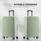 RainVillage Travel Luggage Cover ScratchResistant Fit 1931 Inch Suitcase Protector Cyan S1921 inch