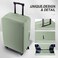 RainVillage Travel Luggage Cover ScratchResistant Fit 1931 Inch Suitcase Protector Cyan S1921 inch