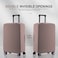 RainVillage Travel Luggage Cover ScratchResistant Fit 1931 Inch Suitcase Protector Khaki M2425 inch