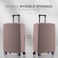 RainVillage Travel Luggage Cover ScratchResistant Fit 1931 Inch Suitcase Protector Khaki M2425 inch