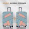RainVillage Travel Luggage Cover ScratchResistant Fit 1931 Inch Suitcase Protector Not Included FS007 M2425inch