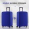 RainVillage Travel Luggage Cover ScratchResistant Suitcase Protector Blue S1921 inch