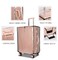 RF REENFAYA Clear Luggage Cover 3Pack Waterproof PVC Protector for Suitcases Thickened Fits 20 24 28