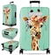 Slohif Luggage Cover for Suitcase Tsa Approved Protector Giraffe Luggage Sleeve Large Suit Case Cover Travel Stretch Baggage Case Protective Washable Fit 2123 Inch