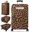 Slohif Luggage Cover for Suitcase Tsa Approved Protector Leopard Luggage Sleeve Large Suit Case Cover Travel Stretch Baggage Case Protective Washable Fit 3132 Inch