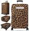 Slohif Luggage Cover for Suitcase Tsa Approved Protector Leopard Luggage Sleeve Large Suit Case Cover Travel Stretch Baggage Case Protective Washable Fit 3132 Inch
