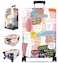 Slohif Luggage Cover for Suitcase Tsa Approved Protector Luggage Sleeve Large Suit Case Cover Travel Stretch Baggage Case Protective Washable Fit 1832 Inch Motivational M