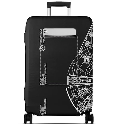 Slohif Luggage Cover for Suitcase Tsa Approved Protector Luggage Sleeve Large Suit Case Cover Travel Stretch Baggage Case Protective Washable Fit 1832 Inch Spaceship L