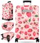 Slohif Luggage Cover for Suitcase Tsa Approved Protector Luggage Sleeve Large Suit Case Cover Travel Stretch Baggage Case Protective Washable Fit 1832 Inch Strawberries M