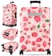 Slohif Luggage Cover for Suitcase Tsa Approved Protector Luggage Sleeve Large Suit Case Cover Travel Stretch Baggage Case Protective Washable Fit 1832 Inch Strawberries M