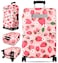 Slohif Luggage Cover for Suitcase Tsa Approved Protector Luggage Sleeve Large Suit Case Cover Travel Stretch Baggage Case Protective Washable Fit 1832 Inch Strawberries S