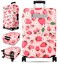 Slohif Luggage Cover for Suitcase Tsa Approved Protector Luggage Sleeve Large Suit Case Cover Travel Stretch Baggage Case Protective Washable Fit 1832 Inch Strawberries S