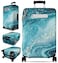 Slohif Luggage Cover for Suitcase Tsa Approved Protector Luggage Sleeve Large Suit Case Cover Travel Stretch Baggage Case Protective Washable Fit 2123 Inch Sea Wave S