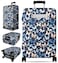 Slohif Luggage Cover for Suitcase Tsa Approved Protector Luggage Sleeve Large Suit Case Cover Travel Stretch Baggage Case Protective Washable Fit 2427 Inch Blue Butterfly M