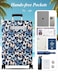 Slohif Luggage Cover for Suitcase Tsa Approved Protector Luggage Sleeve Large Suit Case Cover Travel Stretch Baggage Case Protective Washable Fit 2427 Inch Blue Butterfly M