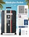 Slohif Luggage Cover for Suitcase Tsa Approved Protector Luggage Sleeve Large Suit Case Cover Travel Stretch Baggage Case Protective Washable Fit 3132 Inch Black Tape XL
