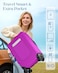Slohif Luggage Cover for Suitcase Tsa Approved Protector Luggage Sleeve Suit Case Cover Travel Stretch Large Baggage Case Protective Washable Fit 2123 Inch Purple