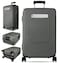 Slohif Luggage Cover for Suitcase Tsa Approved Protector Luggage Sleeve Suit Case Cover Travel Stretch Large Baggage Case Protective Washable Fit 2427 Inch Gray