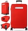 Slohif Luggage Cover for Suitcase Tsa Approved Protector Luggage Sleeve Suit Case Cover Travel Stretch Large Baggage Case Protective Washable Fit 2427 Inch Red
