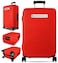 Slohif Luggage Cover for Suitcase Tsa Approved Protector Luggage Sleeve Suit Case Cover Travel Stretch Large Baggage Case Protective Washable Fit 2427 Inch Red