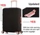 TEYUN Travel Luggage Cover Suitcase Protector for 1828 Inch Luggage Yellow 2224 inch