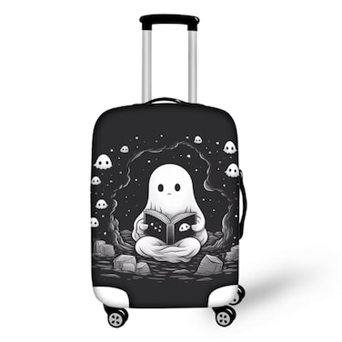 TODIYADDU Black Cute Ghost Elastic Luggage Protective Covers for 2932 inch Trolley Suitcase Protect Dust Bag Case Child Cartoon Travel Accessories AntiScratch Luggage Outerwear Halloween Gifts XL