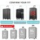 TRAVELKIN more Travelkin Luggage Covers For Suitcase Tsa ApprovedSuitcase Cover Protector Fit 1821 Inch Luggage