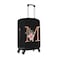 Wansin Floral Letter M Travel Luggage Cover Spandex Suitcase Protector Elastic Washable StretchSize XLFit 2932inch Suitcase
