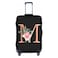 Wansin Floral Letter M Travel Luggage Cover Spandex Suitcase Protector Elastic Washable StretchSize XLFit 2932inch Suitcase