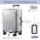 WSSROGY 2 Pack 30 Inch Clear PVC Suitcase Cover Protectors Transparent Waterproof Dustproof and AntiScratch for Wheeled Luggage Travel