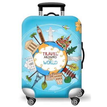 WUJIAONIAO Travel Luggage Cover Baggage Suitcase Cover Protector Skins 1832 Inch ocean L for 2528 inch luggage