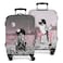Xidingyue African American Luggage Cover Washable Women Pink And Grey On Beach Eiffel Tower Suitcase Protector Spandex Luggage Cover Fit 1820 Inch