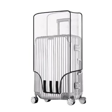 Yopolaz Clear Suitcase Cover 20 22 24 26 28 30 Inch Suitcase Covers PVC Waterproof Luggage Cover Top and Side Handle Gap Suitcase Protector 30 Inch