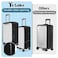Yotako Upgraded Zippered Transparent PVC Suitcase Cover No Disassembly Required Clear Luggage Protector for Suitcase Luggage Protector Cover 24