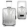 JZRSuitcase 30 Inch Clear Suitcase Cover for Luggage TSA Approved Heavy Duty Waterproof PVC Protector Prevents Scratches Damage for Wheeled Travel Luggage